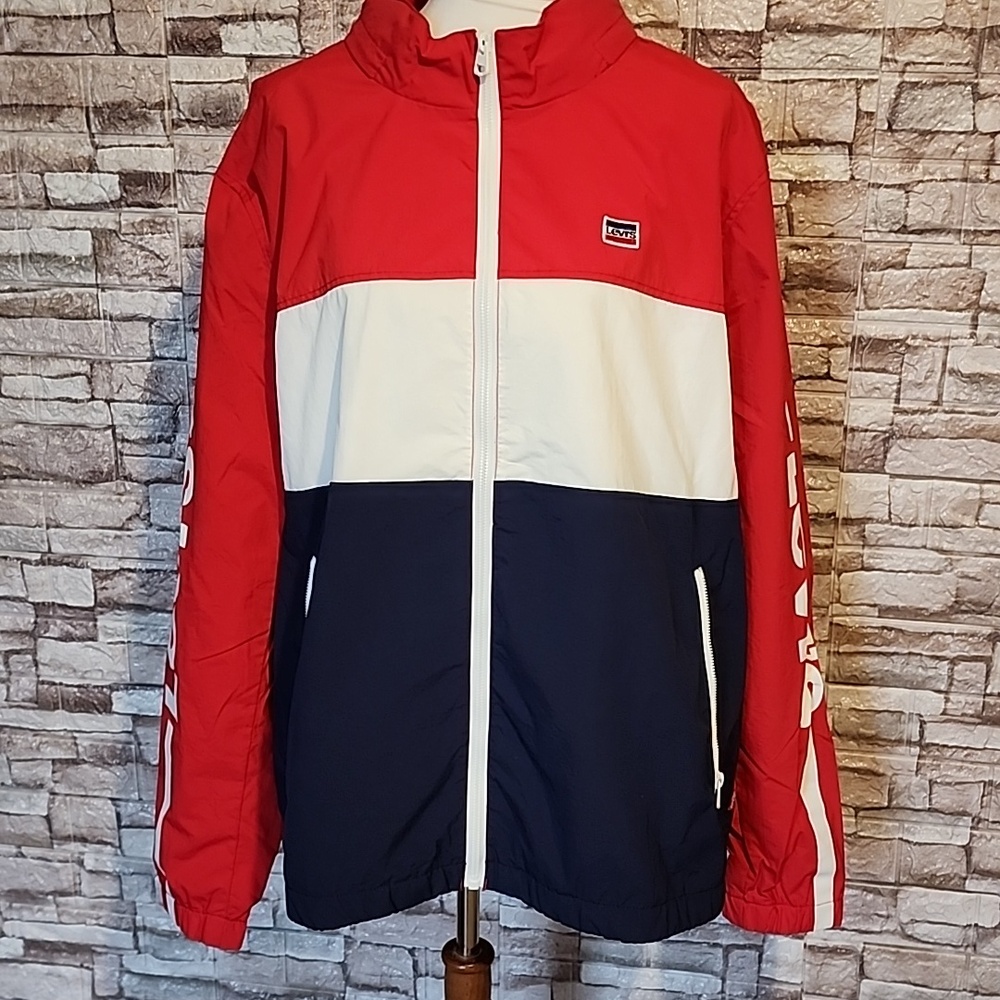 Levi Strauss & Co Full Zip Windbreaker Jacket